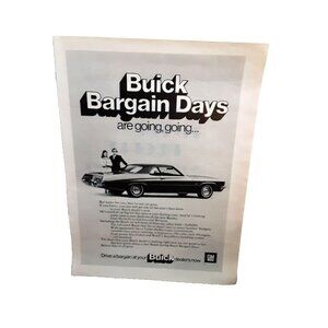1972 Buick Skylark Electra Riveria Car Original Print Ad vintage